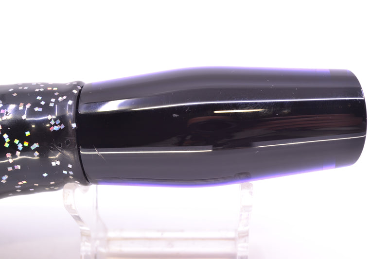 Moyes Lures Purple MOP Black Back Small Dark-N-Stormy 9" 4.5oz Skirted Black-Purple
