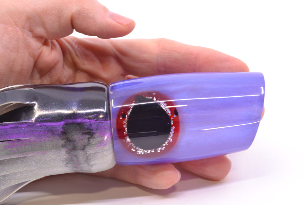 Joe Yee Lures by KEGZ Purple-Blue Pearl Black-Silver-Red Eyes 501 12" 7.3oz FT Vinyl