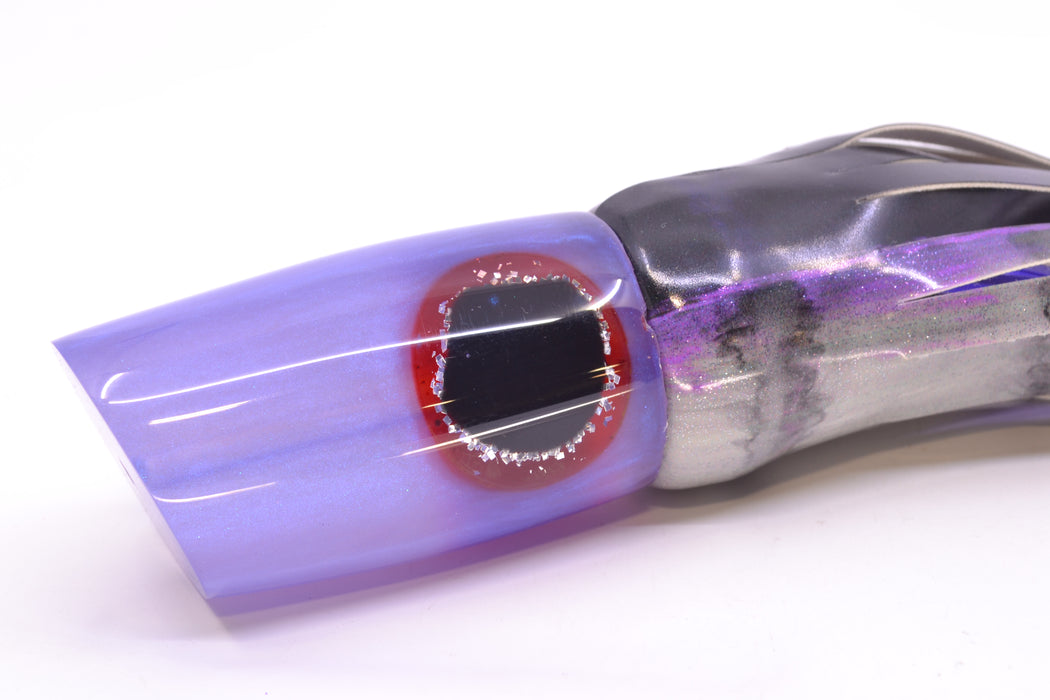 Joe Yee Lures by KEGZ Purple-Blue Pearl Black-Silver-Red Eyes 501 12" 7.3oz FT Vinyl