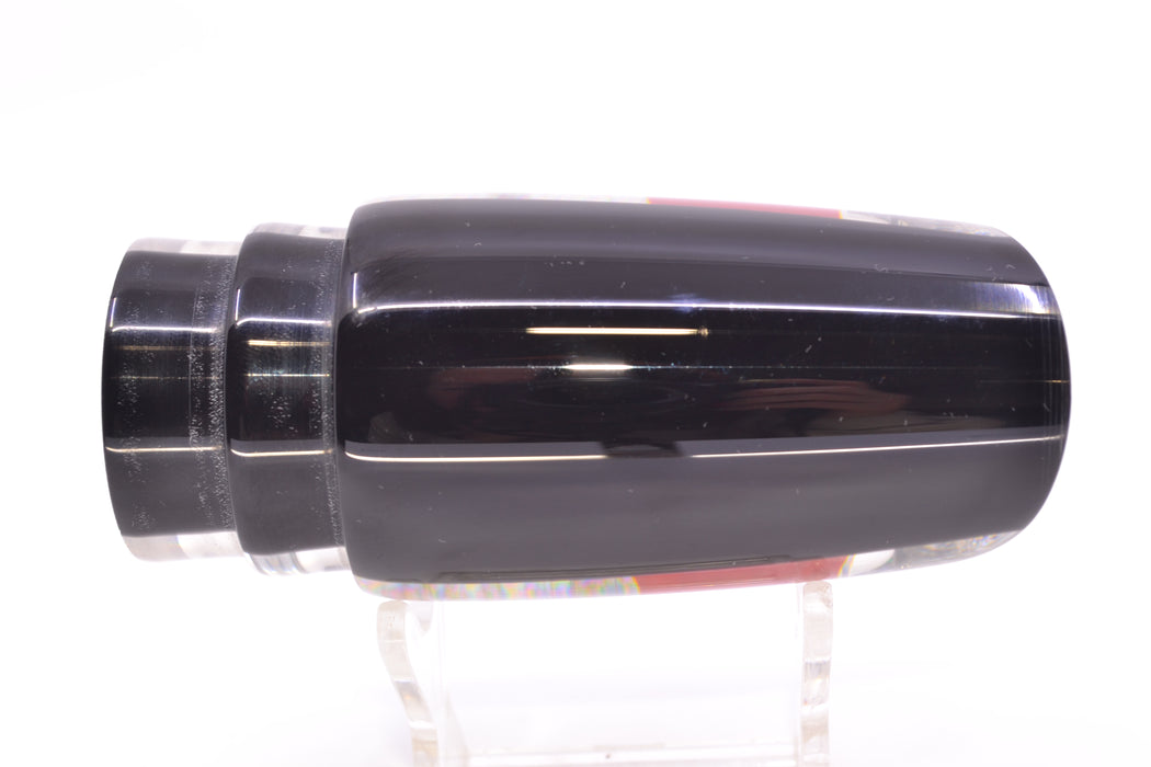 Koya Lures Lai Skin Black Back Red Eyes Straight Runner 12" 5.8oz GZE