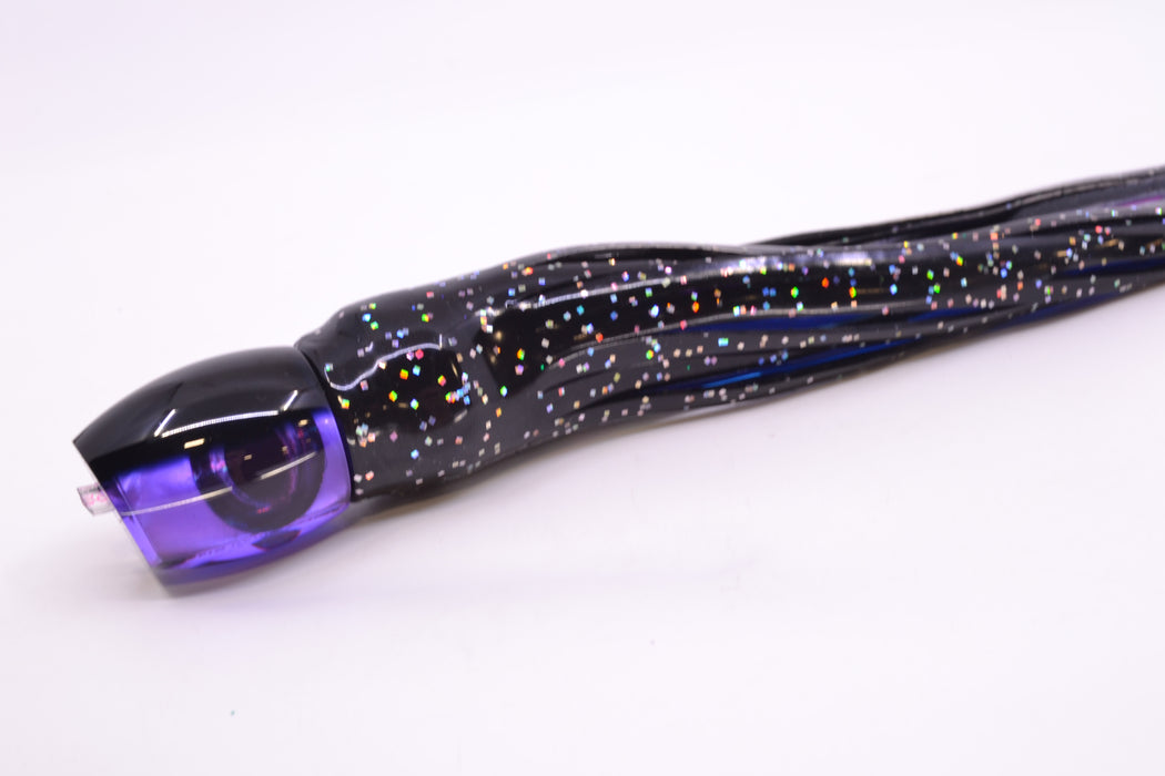 Moyes Lures Purple MOP Black Back NEW Small Blaster 9" 4.5oz Skirted Black Aurora