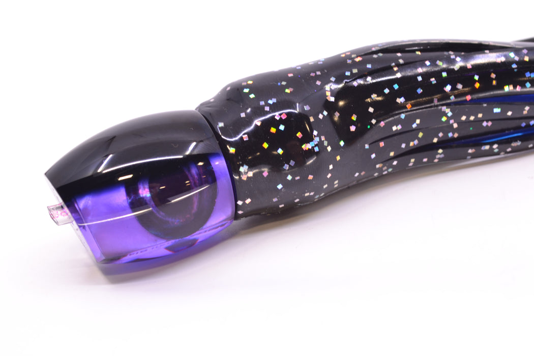 Moyes Lures Purple MOP Black Back NEW Small Blaster 9" 4.5oz Skirted Black Aurora