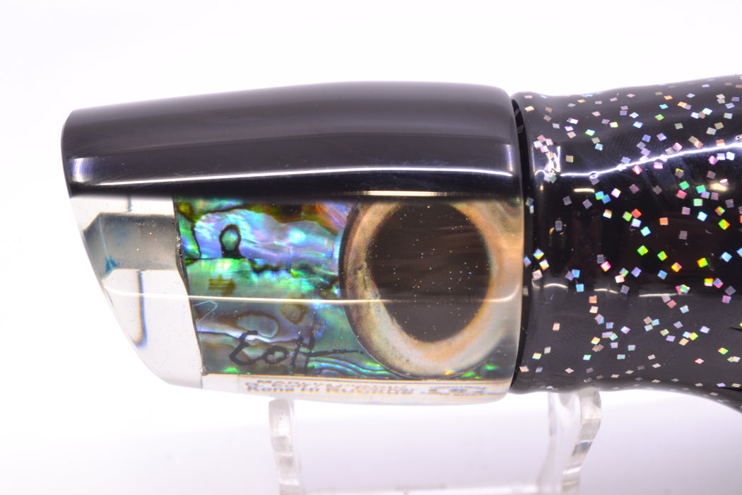 Marlin Magic Blue-Purple Abalone Black Back Taxi Eyes Ruckus 12" 11oz Skirted Black