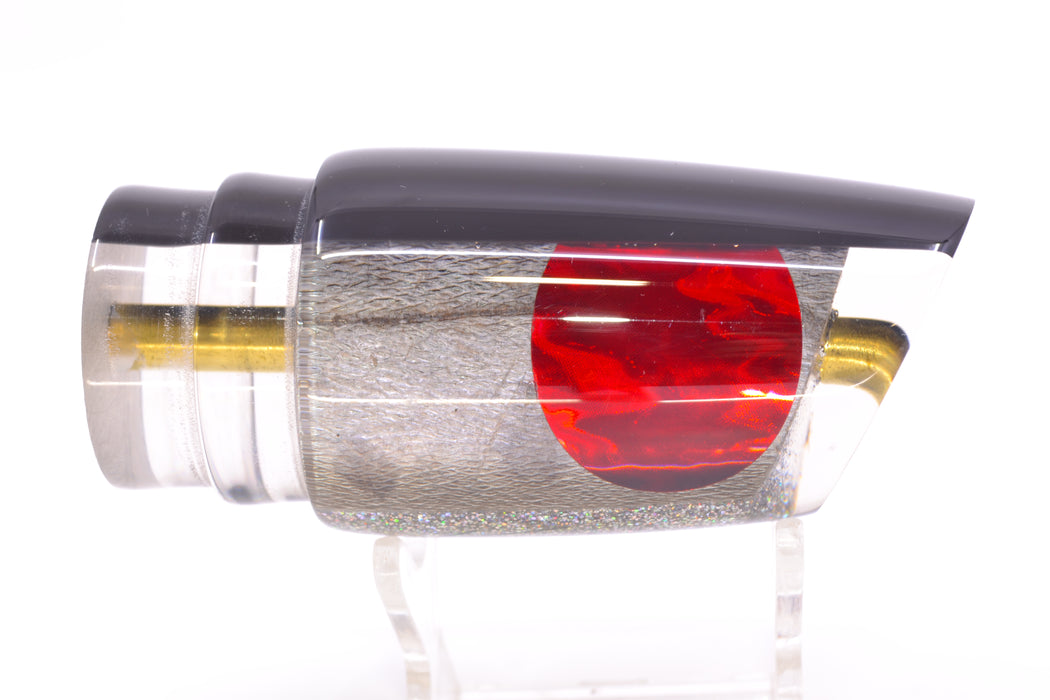 Koya Lures Lai Skin Black Back Red Eyes Straight Runner 12" 5.8oz GZE