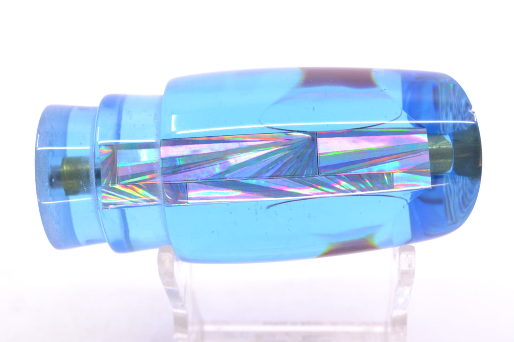 Koya Lures Blue Rainbow Starburst Red Eyes Small Poi Dog 10" 3oz