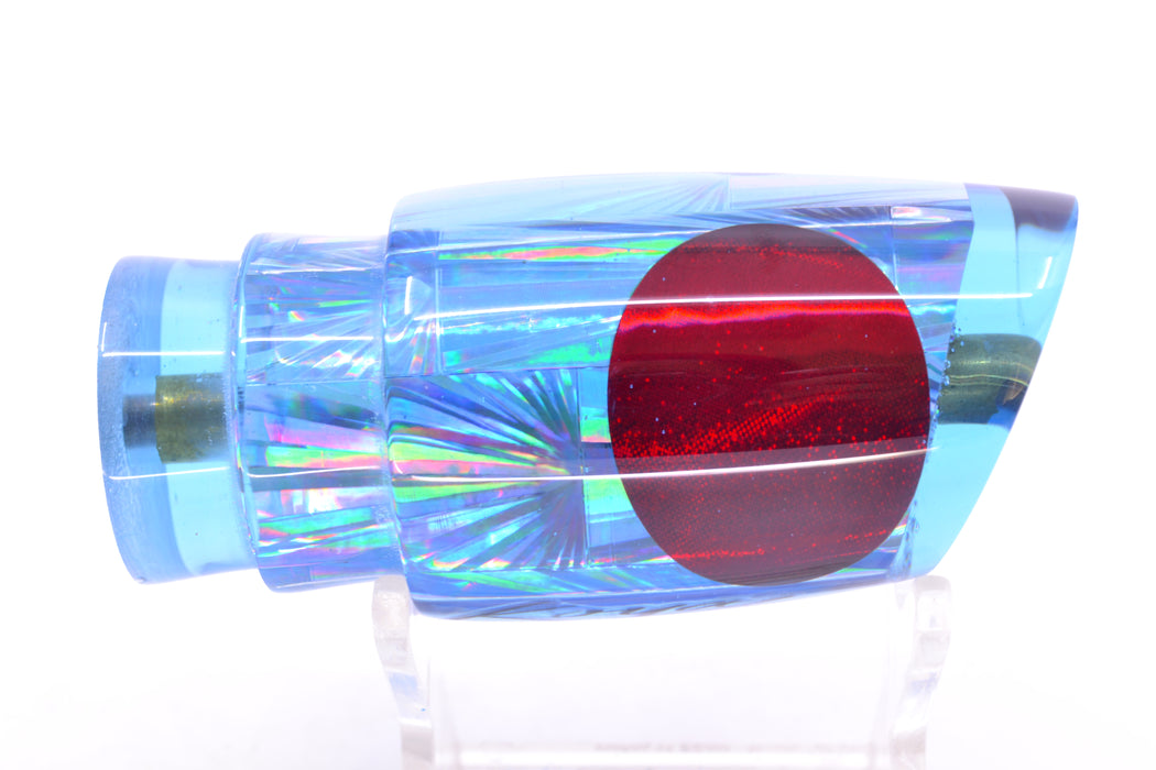 Koya Lures Blue Rainbow Starburst Red Eyes Small Poi Dog 10" 3oz