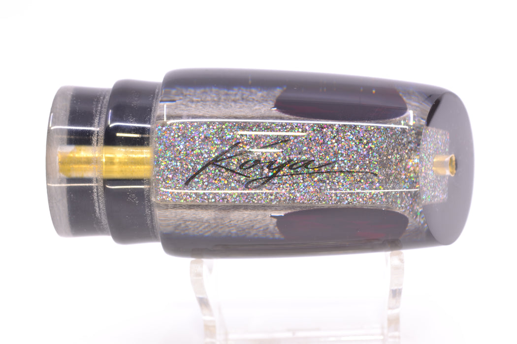 Koya Lures Lai Skin Black Back Red Eyes Straight Runner 12" 5.8oz GZE