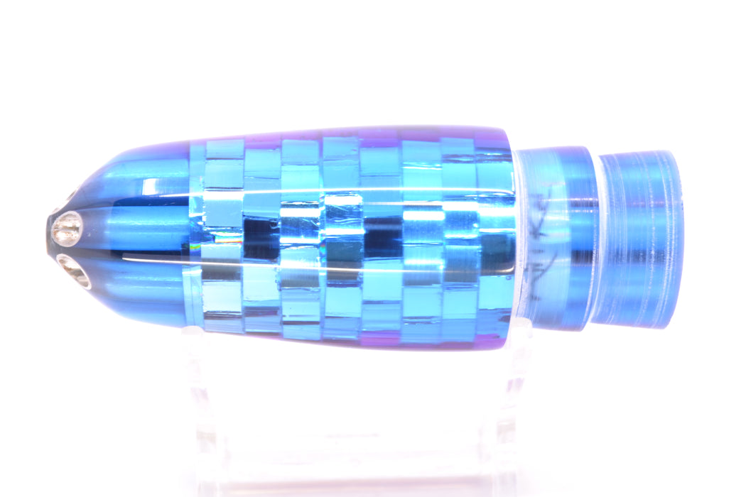 Ali'i Kai Lures Blue Mirrored Fuchsia Back Disco Ball Six Shooter 9" 4.4oz