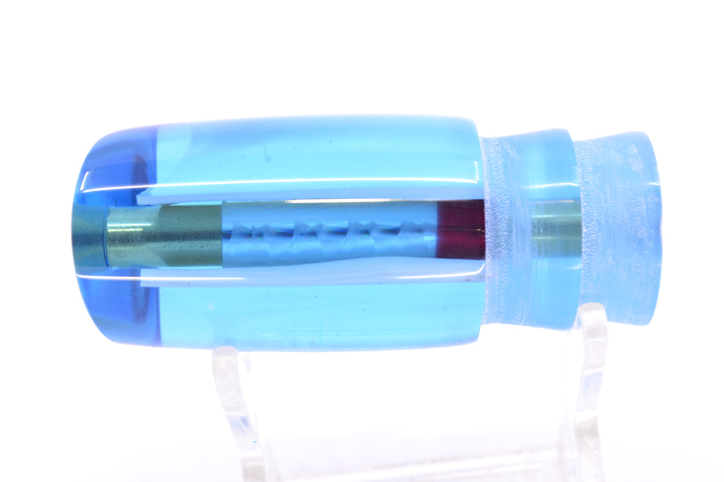 Crampton Baits Ice Blue Resin Real White MOP Mini HoG 9" 2.1oz