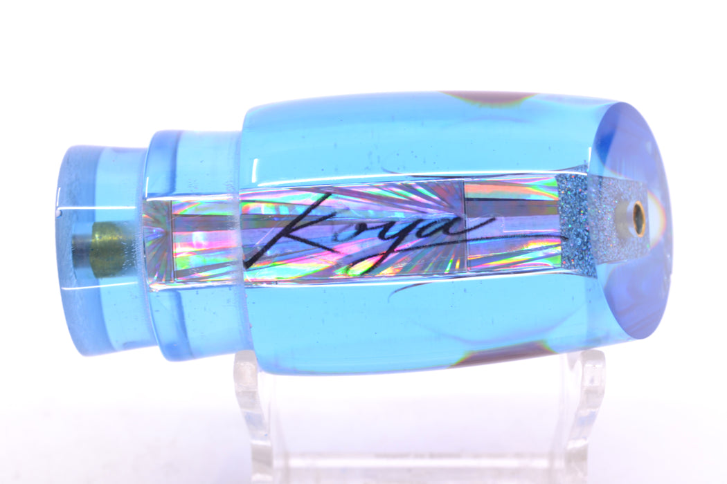 Koya Lures Blue Rainbow Starburst Red Eyes Small Poi Dog 10" 3oz