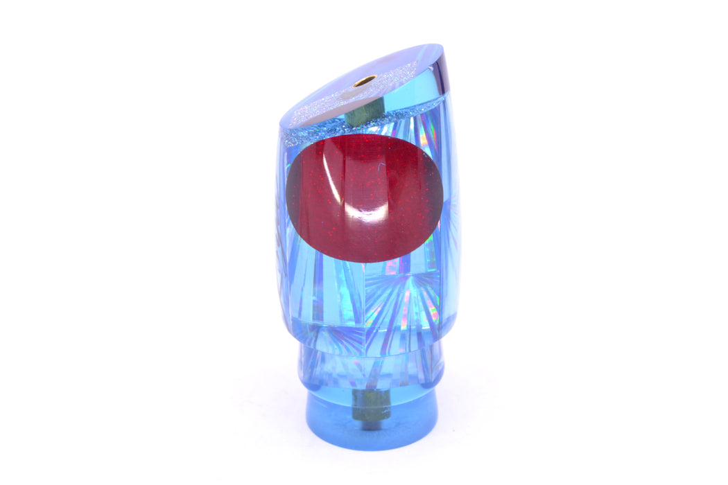 Koya Lures Blue Rainbow Starburst Red Eyes Small Poi Dog 10" 3oz