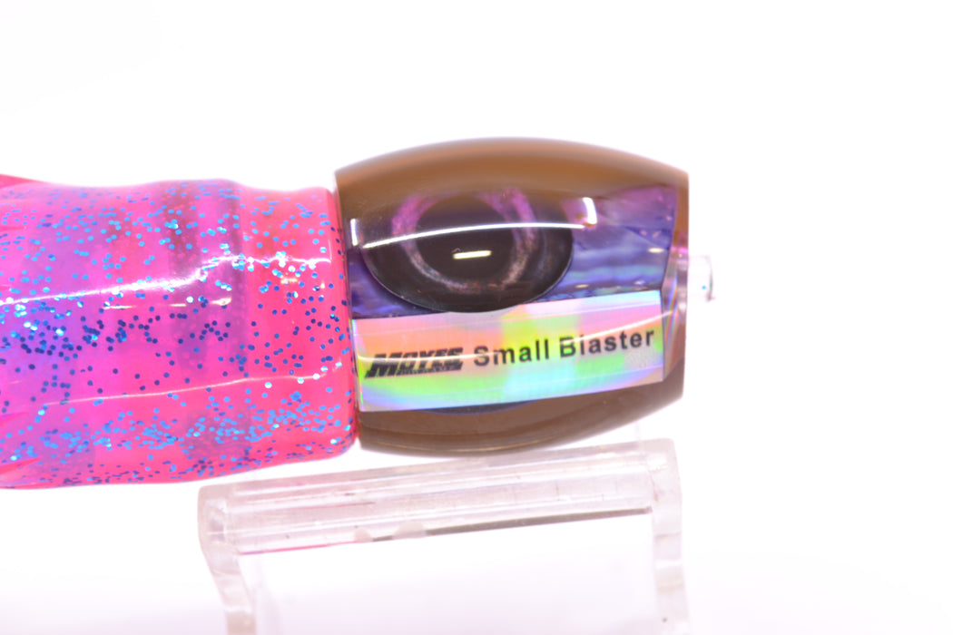 Moyes Lures Rainbow MOP Black-Pink Back NEW Small Blaster 9" 4.5oz Skirted Pink/Blue GZE