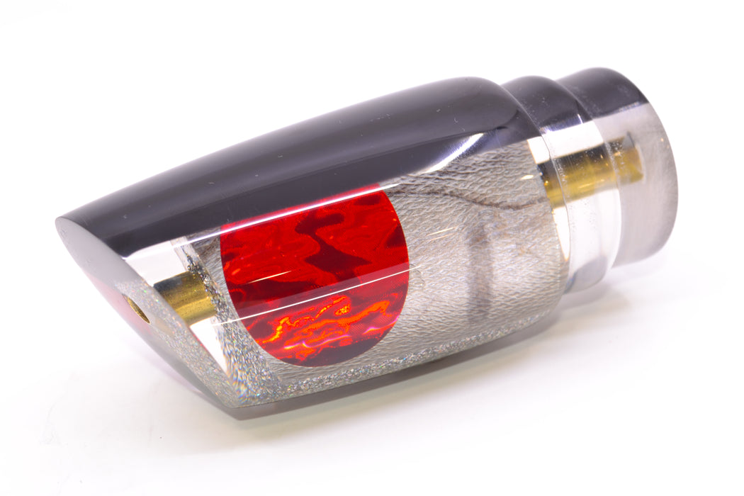 Koya Lures Lai Skin Black Back Red Eyes Straight Runner 12" 5.8oz GZE