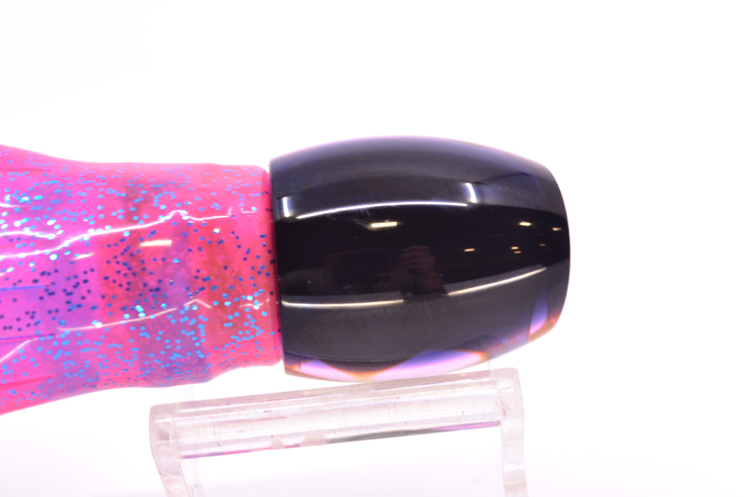 Moyes Lures Rainbow MOP Black-Pink Back NEW Small Blaster 9" 4.5oz Skirted Pink/Blue GZE