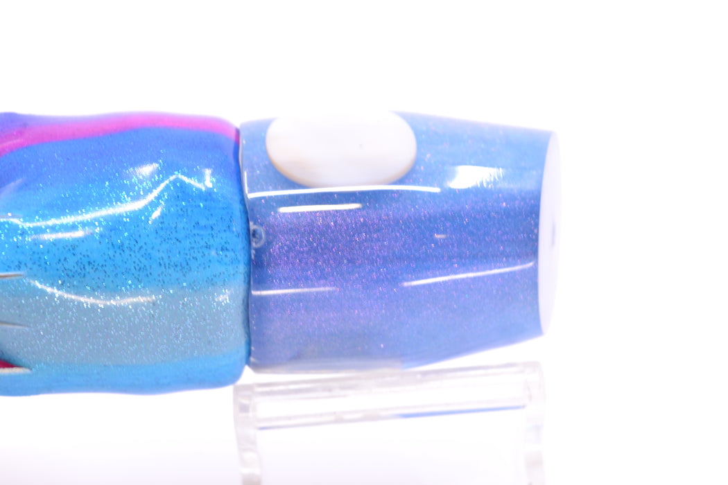 Joe Yee Lures by KEGZ Transparent Blue Pearl White Shell Eyes Apollo 12" 5oz FT Vinyl