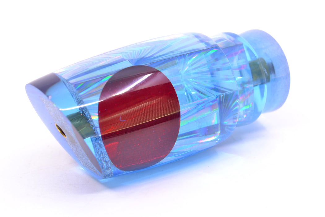 Koya Lures Blue Rainbow Starburst Red Eyes Small Poi Dog 10" 3oz