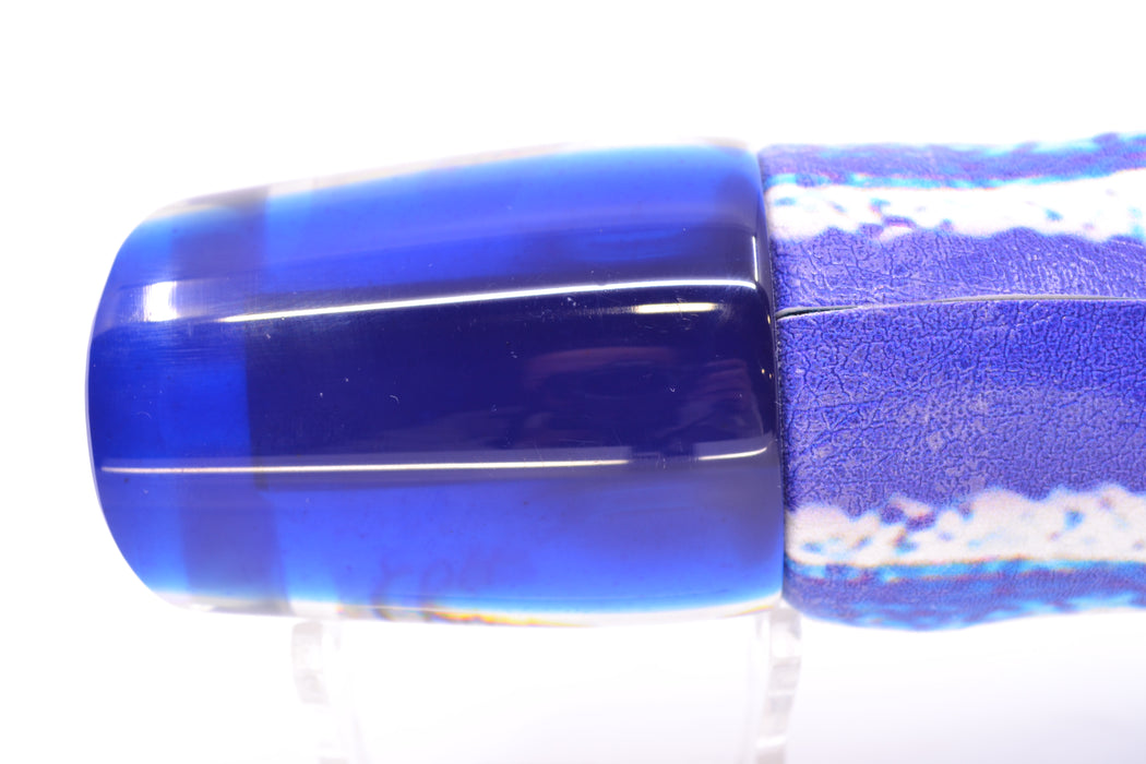 Marlin Magic Pro Series White Awabi Blue Back Ruckus 12" 7.8oz ALV Vinyl Blue Ballyhoo