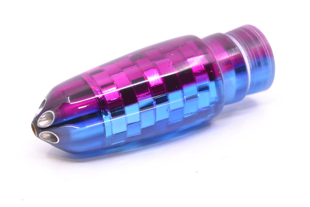 Ali'i Kai Lures Blue Mirrored Fuchsia Back Disco Ball Six Shooter 9" 4.4oz