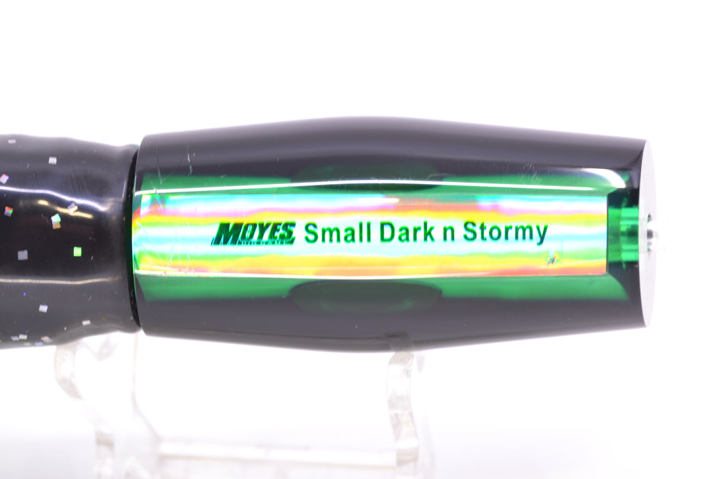 Moyes Lures Green MOP Black Back Small Dark-N-Stormy 9" 4.5oz Skirted Black *SCRATCHED*