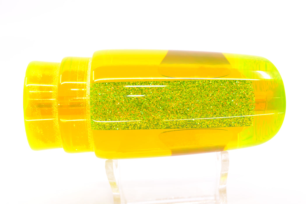 Koya Lures Chartreuse Rainbow Red Eyes Straight Runner 12" 5.8oz GZE