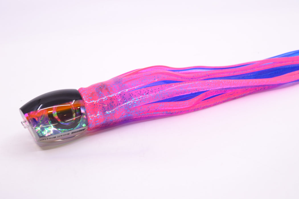 Moyes Lures Rainbow MOP Black-Pink Back NEW Small Blaster 9" 4.5oz Skirted Pink/Blue GZE