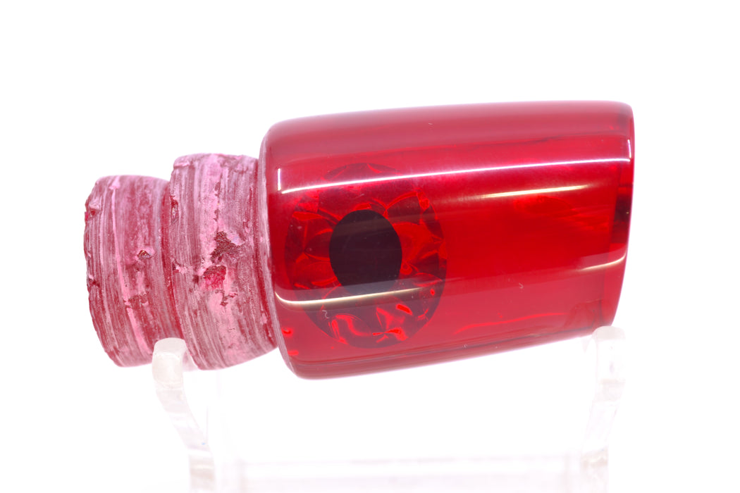 Coggin Lures Red Pearl Glass Black-Red Eyes Small Slant Bogie 9" 1.3oz