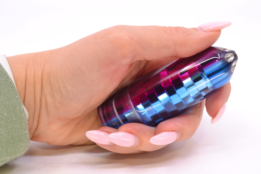 Ali'i Kai Lures Blue Mirrored Fuchsia Back Disco Ball Six Shooter 9" 4.4oz