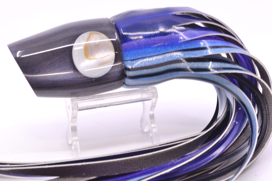 Joe Yee Lures by KEGZ Charcoal Pearl White Shell Eyes Apollo 12" 5oz FT Vinyl Skipjack