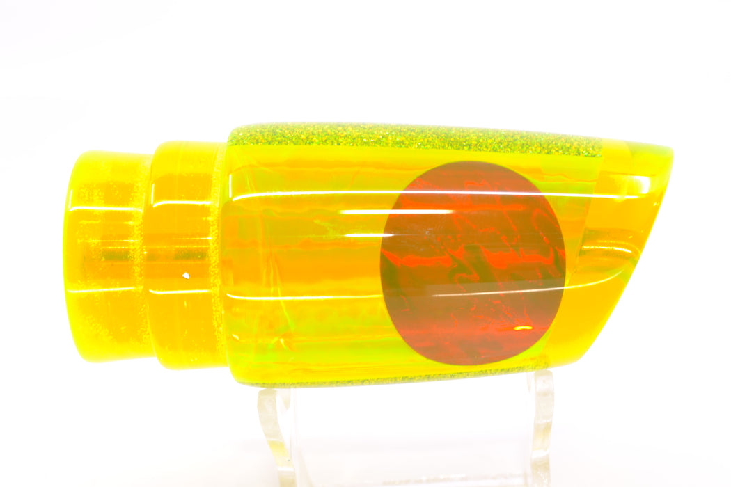 Koya Lures Chartreuse Rainbow Red Eyes Straight Runner 12" 5.8oz GZE