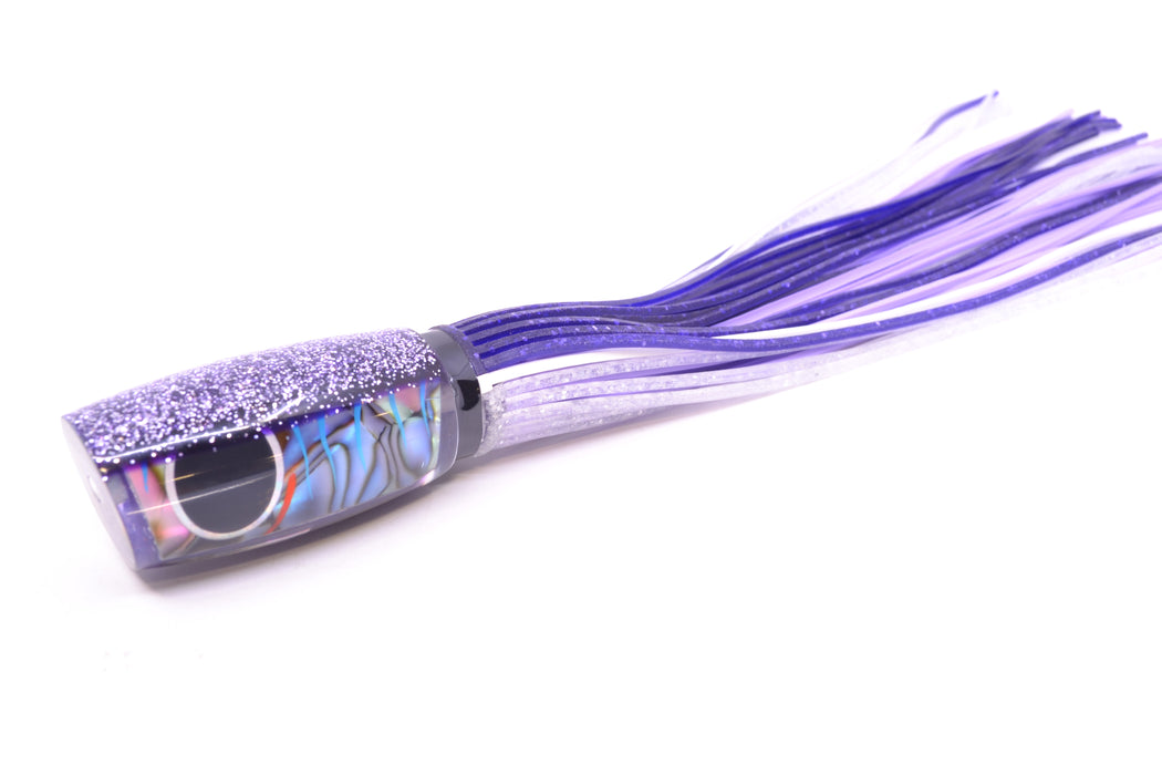 Amaral Lures Abalone Shell Ice Blue Stripes Purple Back Caninana 11" 4oz Purple-White-Clear