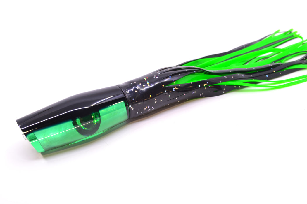 Moyes Lures Green MOP Black Back Small Dark-N-Stormy 9" 4.5oz Skirted Black *SCRATCHED*