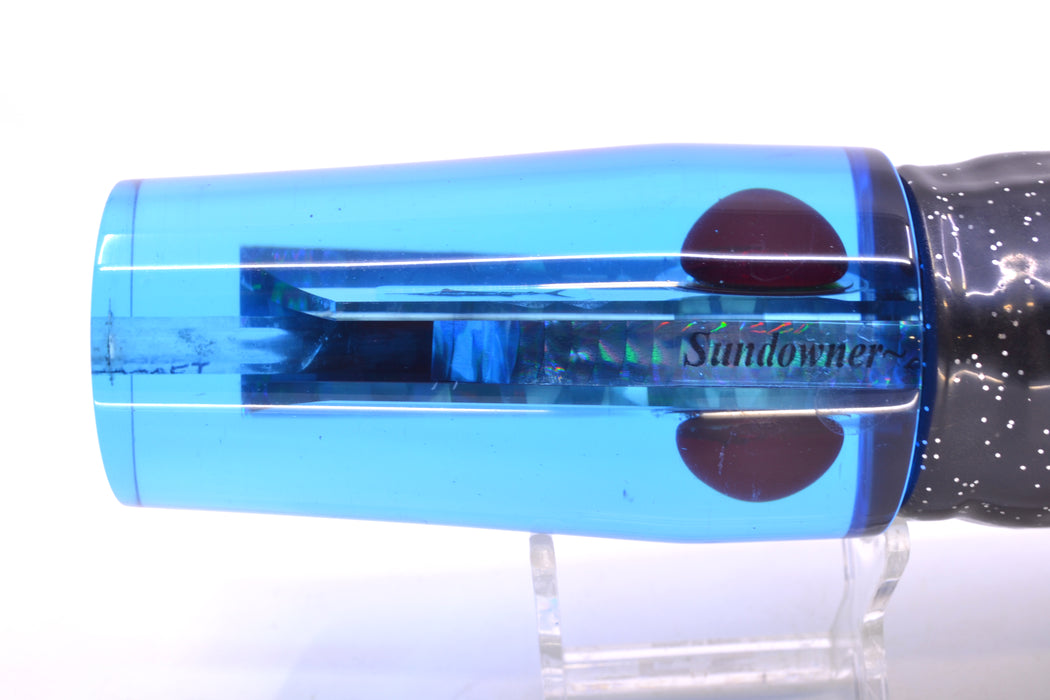 Aloha Lures Blue Mirrored Red Eyes Sundowner 14" 11.5oz Skirted New Pre-Owned