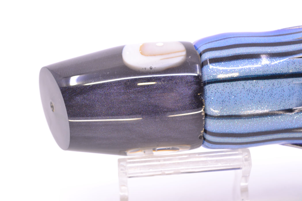 Joe Yee Lures by KEGZ Charcoal Pearl White Shell Eyes Apollo 12" 5oz FT Vinyl Skipjack