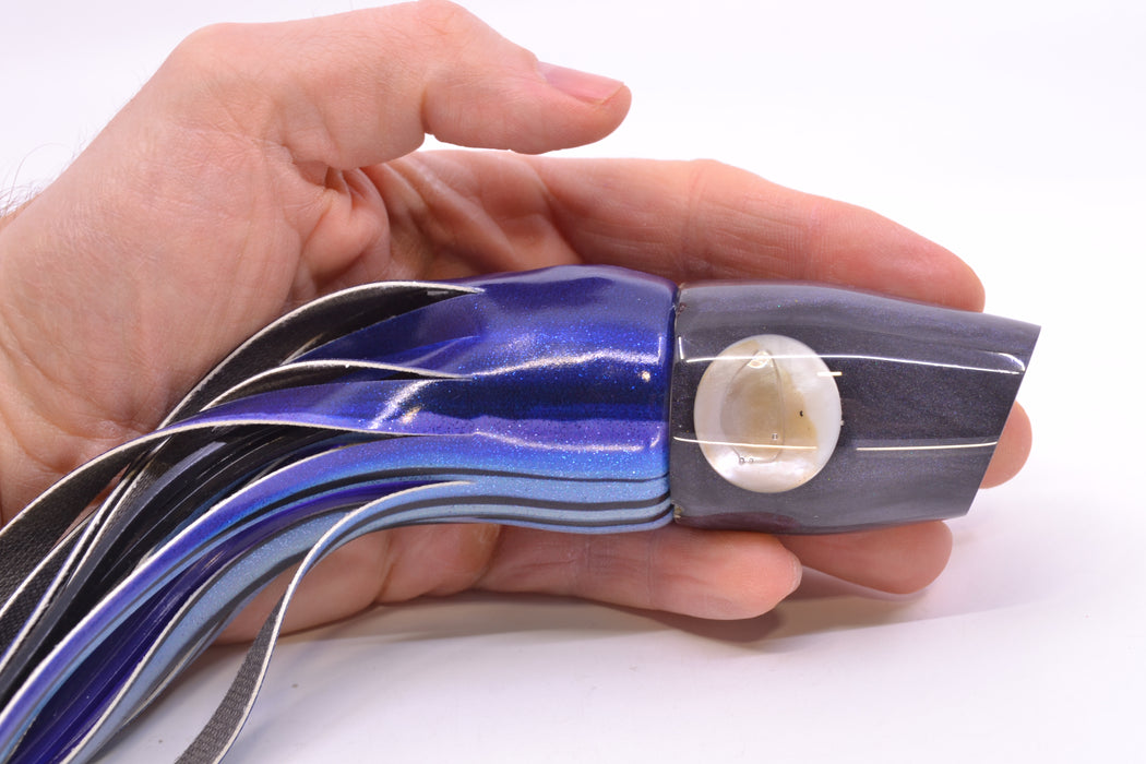 Joe Yee Lures by KEGZ Charcoal Pearl White Shell Eyes Apollo 12" 5oz FT Vinyl Skipjack