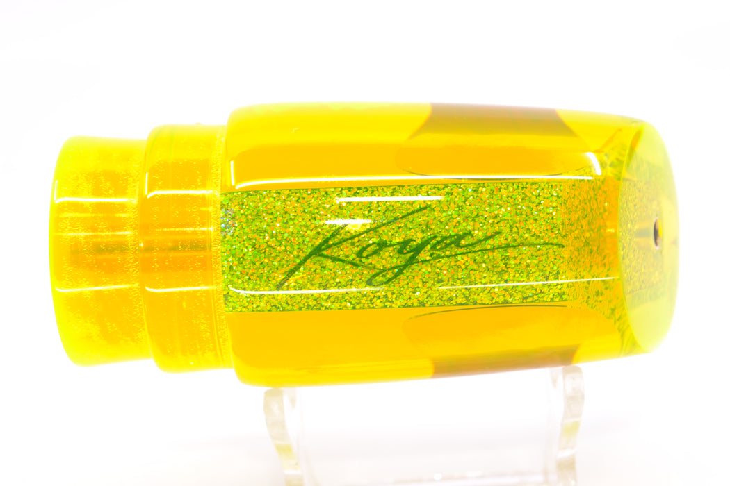 Koya Lures Chartreuse Rainbow Red Eyes Straight Runner 12" 5.8oz GZE