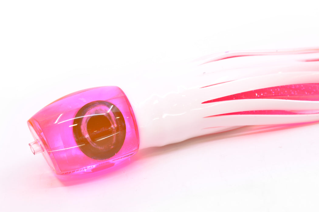 Moyes Lures Pink MOP Taxi Eyes NEW Small Blaster 9" 4.5oz Skirted White/Pink