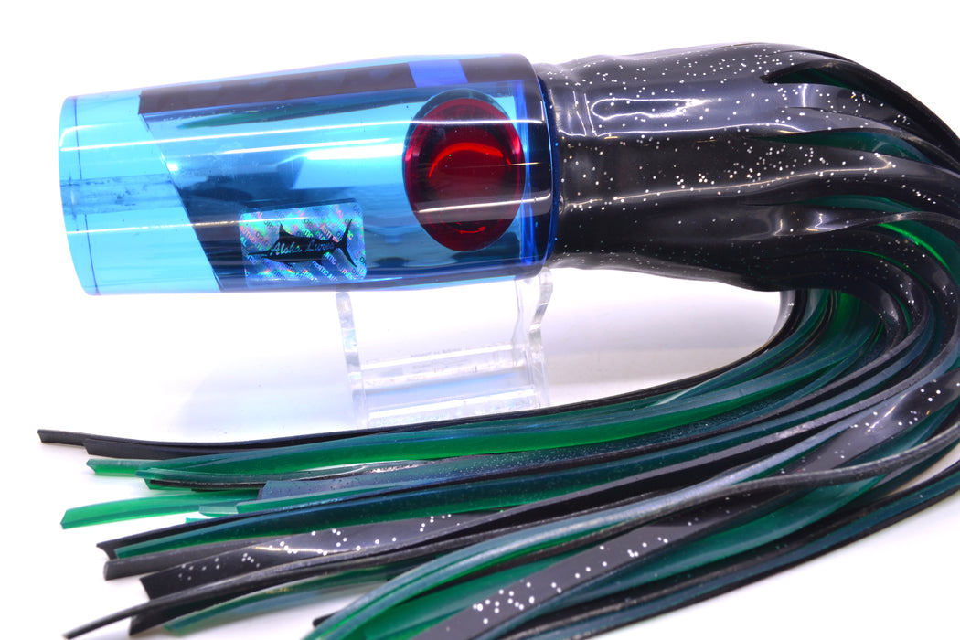 Aloha Lures Blue Mirrored Red Eyes Sundowner 14" 11.5oz Skirted New Pre-Owned