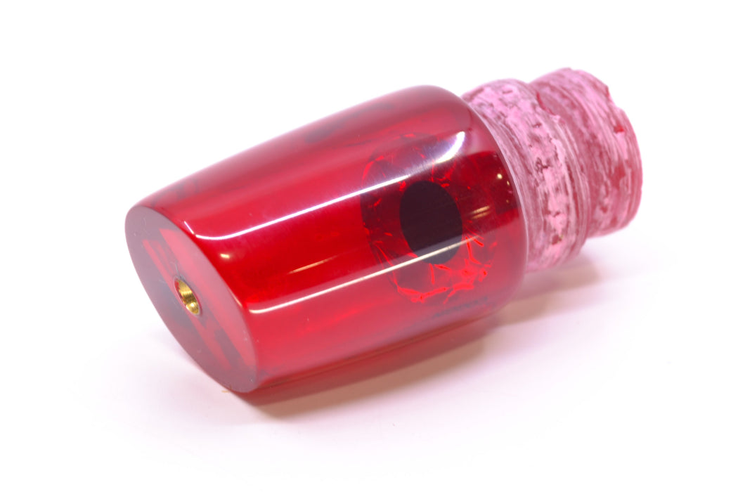 Coggin Lures Red Pearl Glass Black-Red Eyes Small Slant Bogie 9" 1.3oz