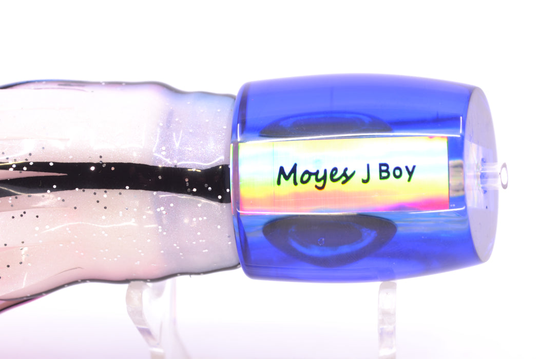 Moyes Lures Ice Blue Awabi Blue Back Taxi Eyes Medium J-Boy 12" 7oz Skirted Gay Bob