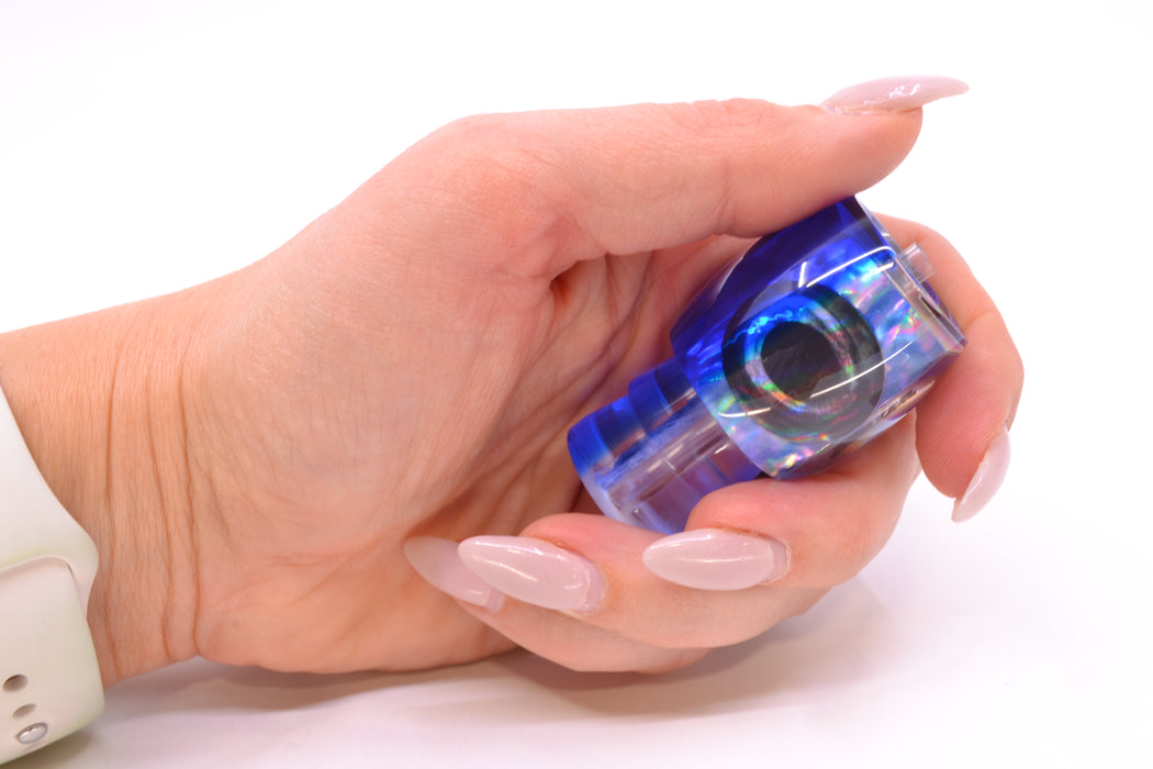 Moyes Lures Ice Blue Awabi Blue Back Taxi Eyes Small Secret 9" 1.2oz