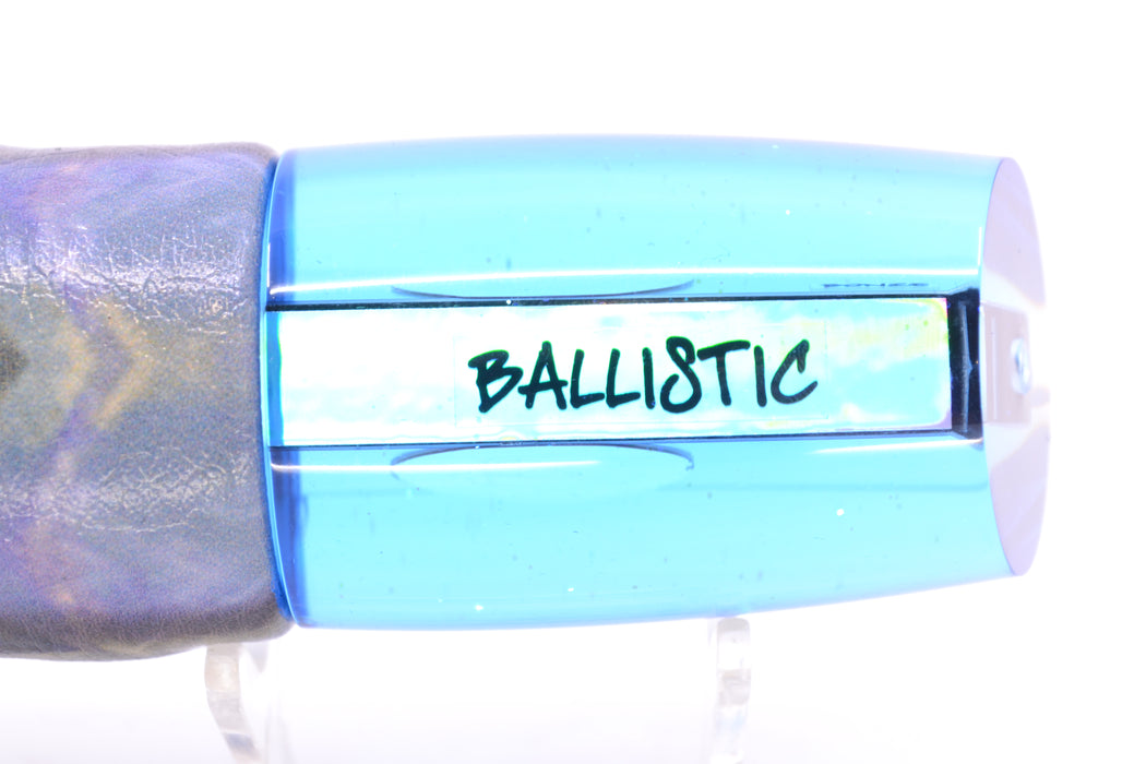 Bonze Lures Ice Blue Mirrored Red Eyes Ballistic 12" 10.5oz ALV Vinyl Blue Skipjack