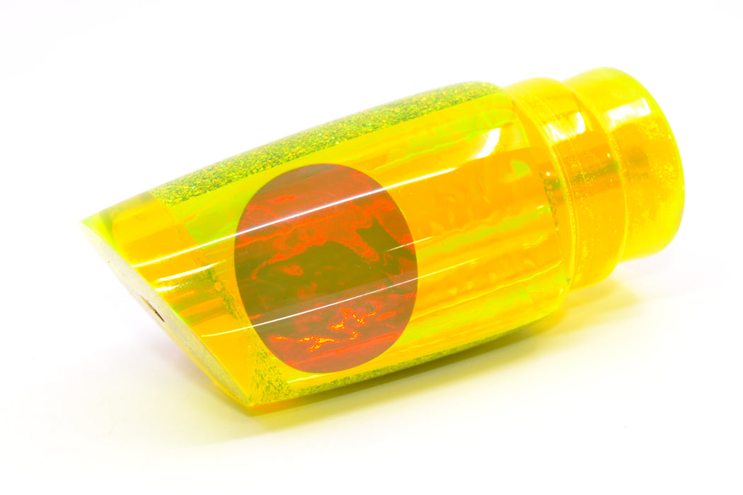 Koya Lures Chartreuse Rainbow Red Eyes Straight Runner 12" 5.8oz GZE