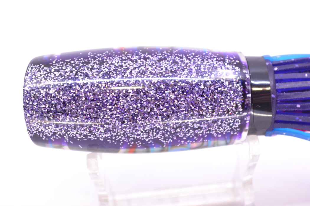 Amaral Lures Abalone Shell Ice Blue Stripes Purple Back Caninana 11" 4oz Blue-Ice Blue-Lavender