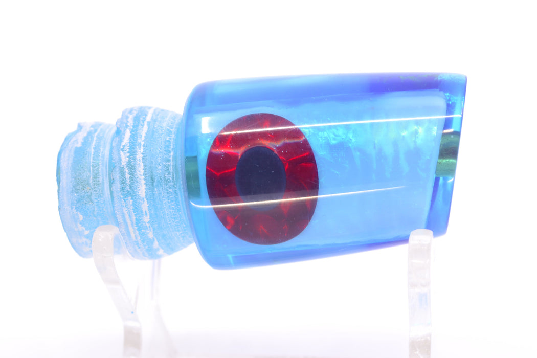 Coggin Lures Ice Blue Pearl Glass Black-Red Eyes Small Slant Bogie 9" 1.3oz