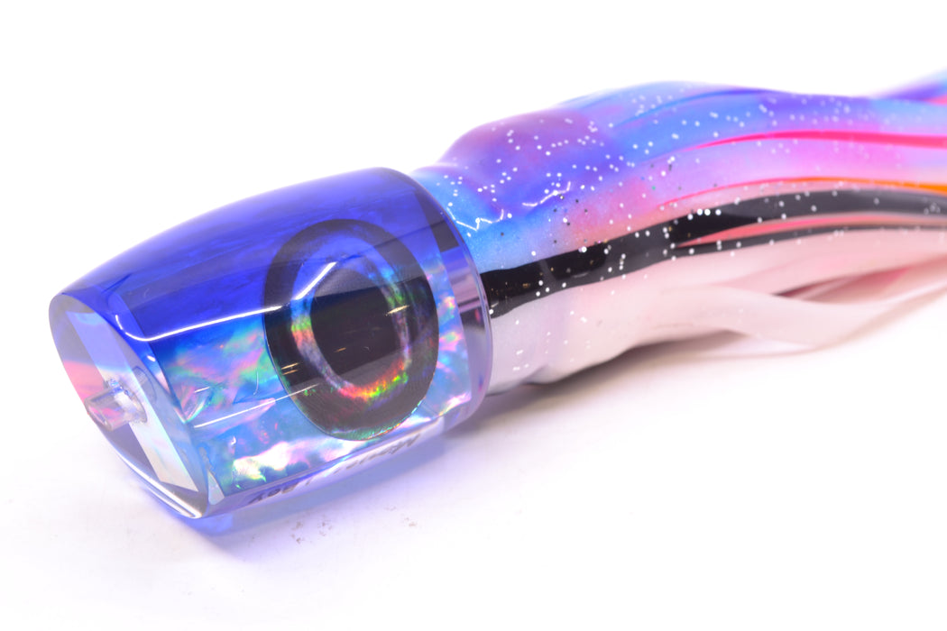 Moyes Lures Ice Blue Awabi Blue Back Taxi Eyes Medium J-Boy 12" 7oz Skirted Gay Bob