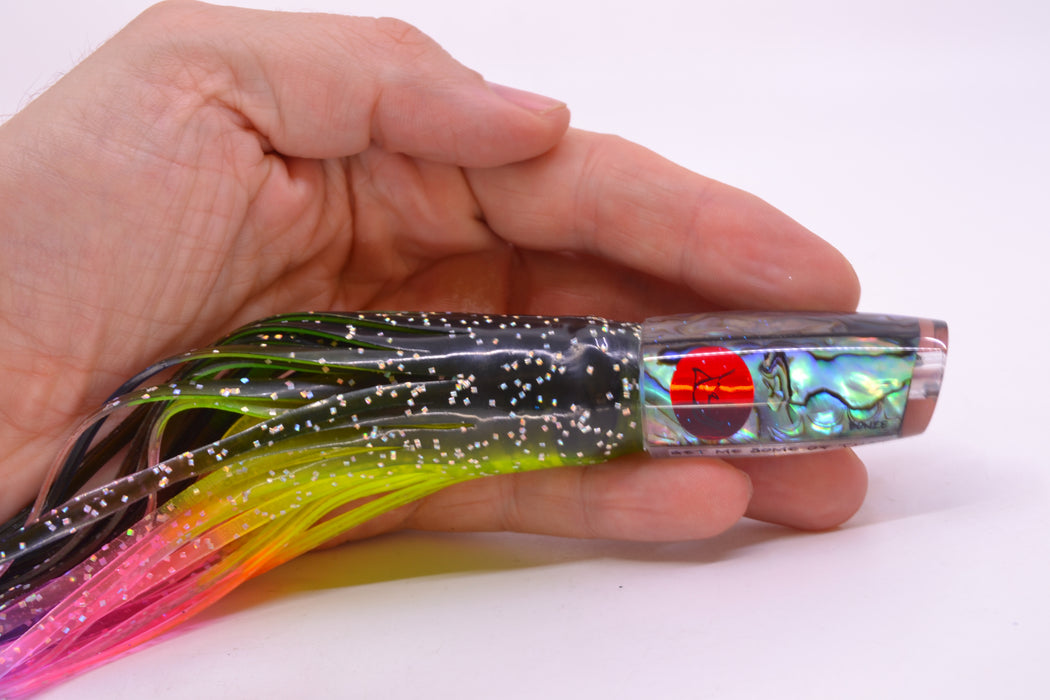 Bonze Lures Paua Shell Red Eyes Get Me Some of That 7" 3.4oz Skirted Magic Johnson