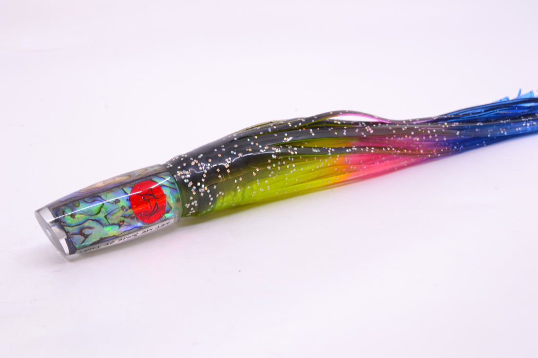 Bonze Lures Paua Shell Red Eyes Get Me Some of That 7" 3.4oz Skirted Magic Johnson