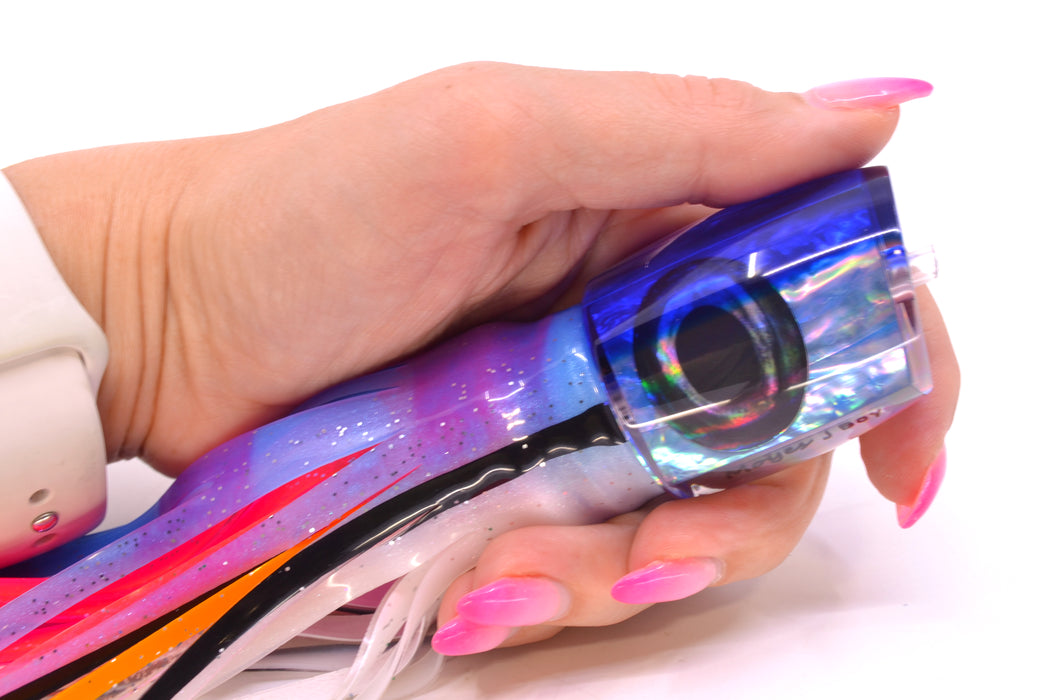 Moyes Lures Ice Blue Awabi Blue Back Taxi Eyes Medium J-Boy 12" 7oz Skirted Gay Bob