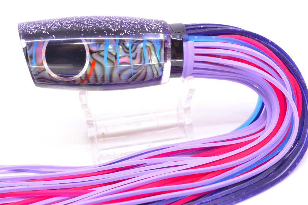 Amaral Lures Abalone Shell Ice Blue Stripes Purple Back Caninana 11" 4oz Blue-Ice Blue-Lavender