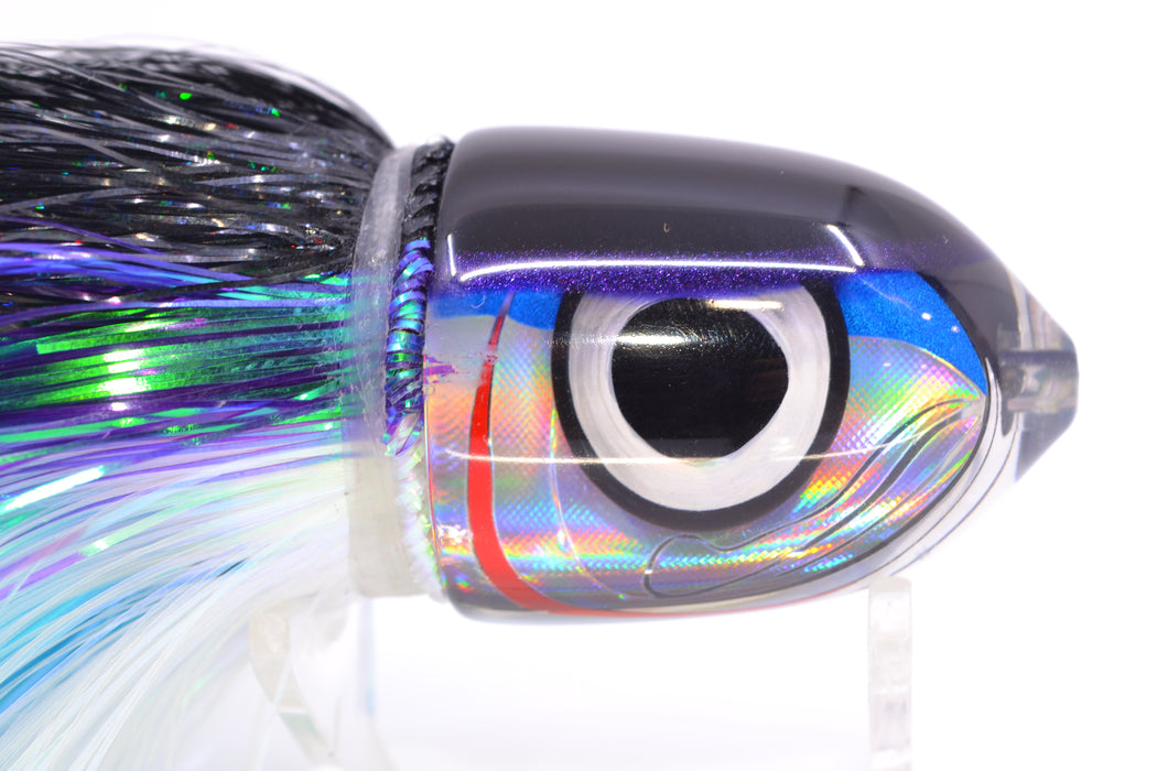 LS Lures Blue-Silver Rainbow Black-Purple Back Flyer 11" 5oz EZ Flash Black-Purple-White GZE